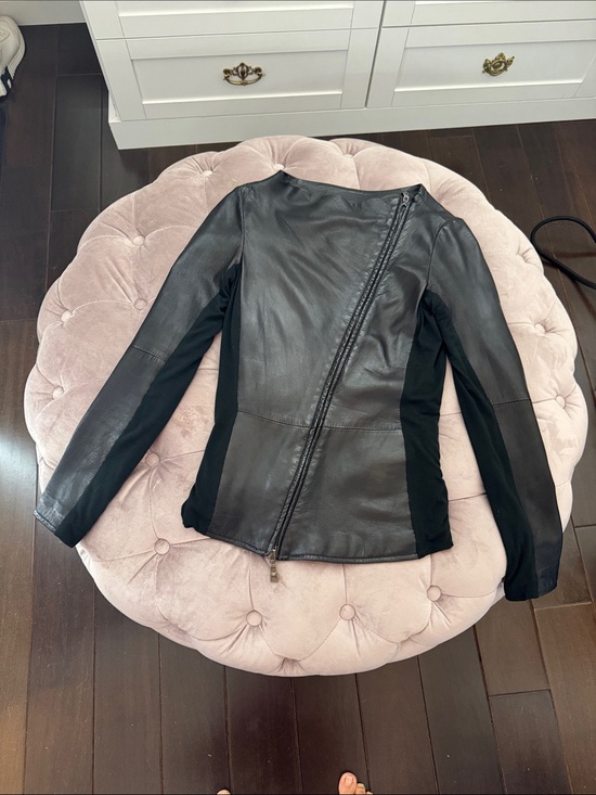 Emporio Armani Jackets & Blazers - Emporio Armani Black limited edition Leather Jacket - natural lambskin leather